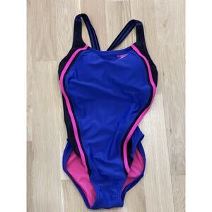 Speedo One Piece Women’s Swimsuit Swim Training Racing Size 8